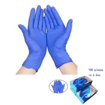 

100Pcs Disposable Gloves Latex Universal Kitchen/Dishwashing/Work/Rubber/Garden Gloves For Left and Right Hand with Box