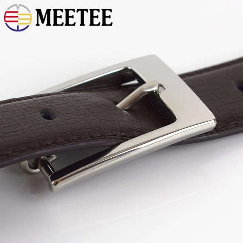 Meetee, 1 шт./3 шт., 35 мм, нержавеющая сталь, пряжки для ремня, мужская Пряжка, ремень, головка, сделай сам, кожа, ремесло, металлические изделия и декор, аксессуар ZK842