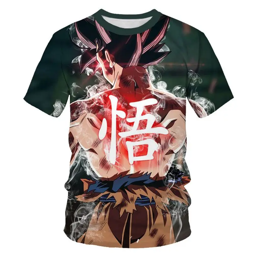 3d print Kids Goku T shirt Japan Anime Tshirts Newest Fashion Womens/Mens Funny 3D Creative Casual Hip Hop casual T-shirt | Мать и