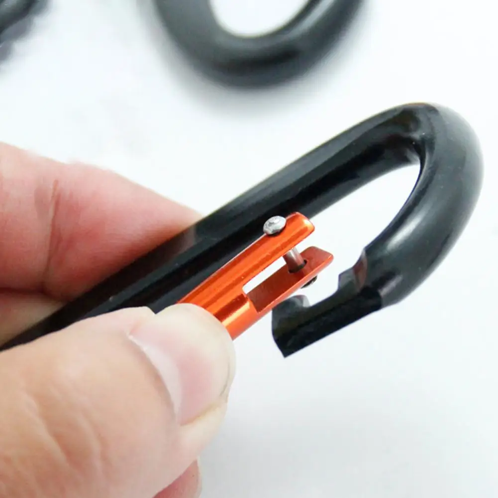 Large Carabiner Aluminum Alloy Practical Hook Keychain Climbing Equipment Multi-function 3.98cm*7.61cm 5PCS