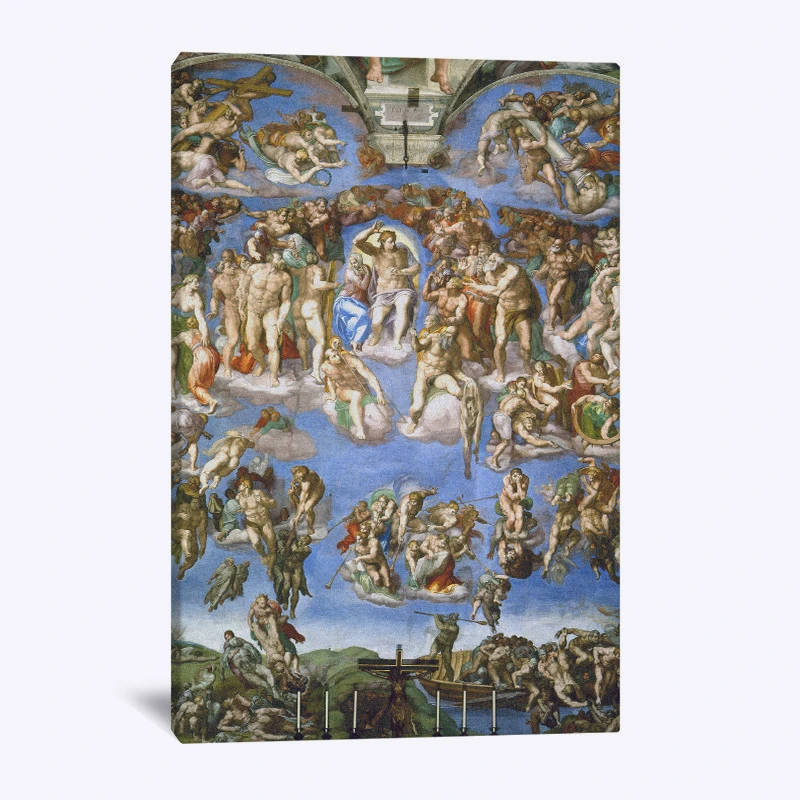 Modular Print Poster Wall Art Canvas Michelangelo The Last Judgement Mural Painting Home Decor Living Room Pictures 1 Piece Painting Calligraphy Aliexpress