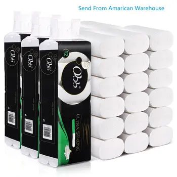 

36 Rolls Toilet Tissue Ultra Soft Toilet Paper High Quality Household 4-layer Toilet Paper Bulk for Home Kitchen Bathroom Use