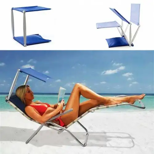 Cush N shade padded portable beach chair canopy-beach umbrella kalitelli vicinity canopy invoiced