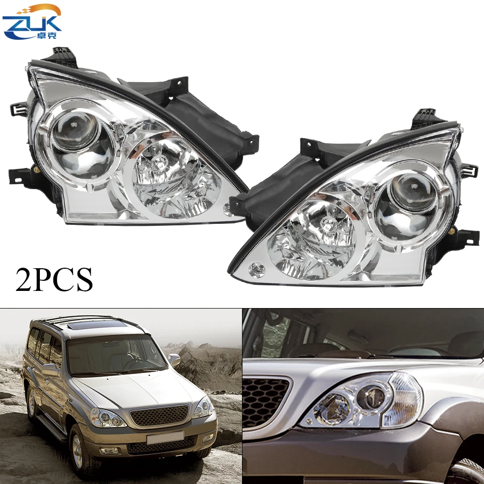 Автомобильные фасветильник ZUK Pair фары головного света для Hyundai townan 2001 2002 2003 2004 2005
