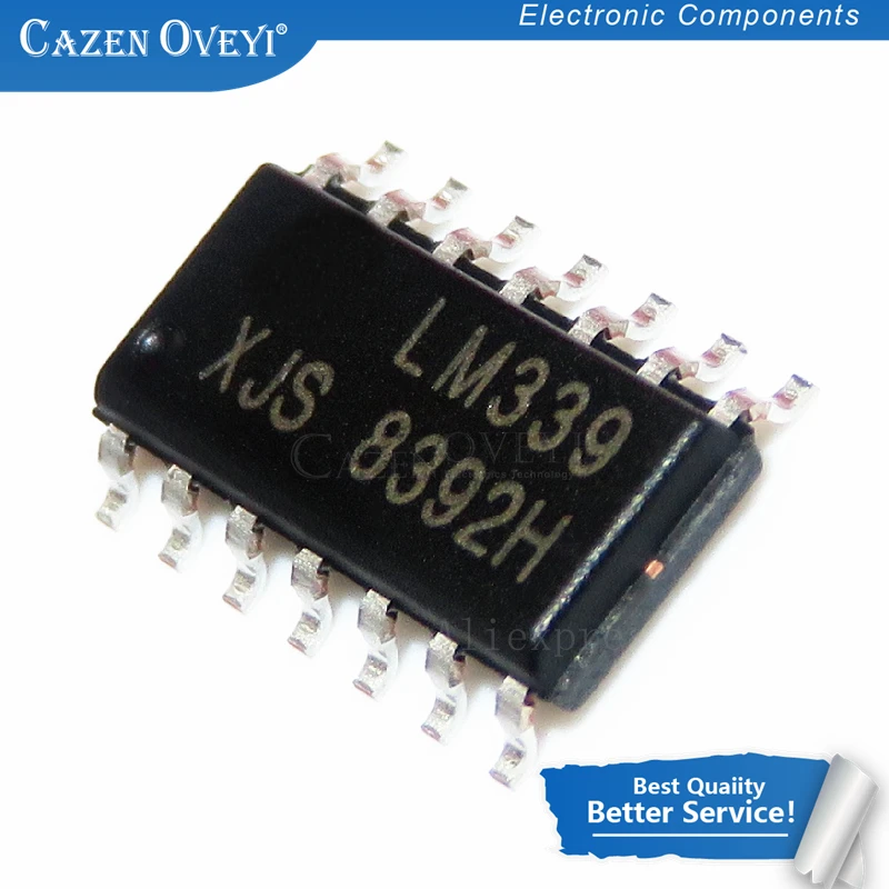 20 шт./лот LM339DR SOP14 LM339 SOP LM339DT LM339DR2G SOP-14 339DR новая и оригинальная фотография |
