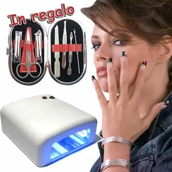 

LAMPADA UV RICOSTRUZIONE UNGHIE FORNETTO + KIT MANICURE
