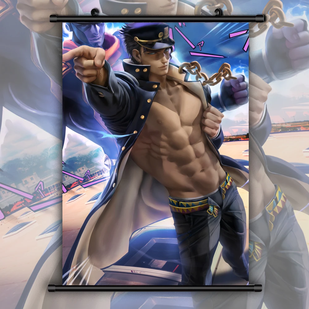 Anime Poster JOJO Kujo Jotaro HD Wall Scroll Painting Home Deocr 60x90cm