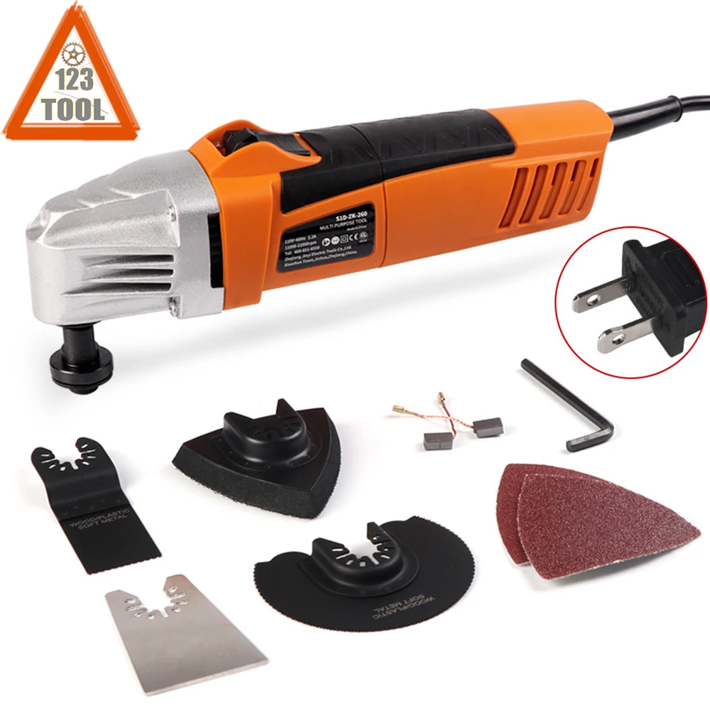 

HILDA Woodworking Machine 110v Electric Shovel Swing Shovel Multi-Function Oscillating Multi Electric Trimmer Saw Accessories