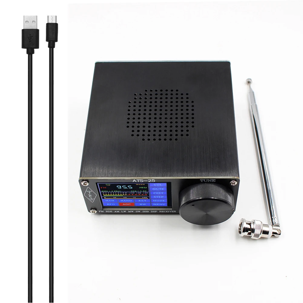 Универсальный радиоприемник Si4732 из алюминиевого сплава FM LW(MW SW) SSB 2 4 дюйма