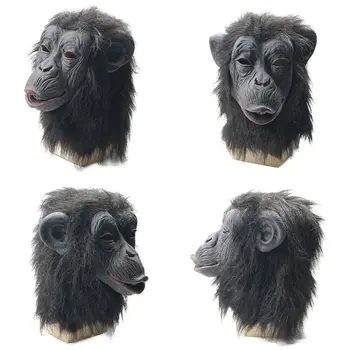 

Novelty Halloween Costume Mask Party Monkey head Latex Mask Cosplay The Monkey Celebrate Party Maskers Supplies