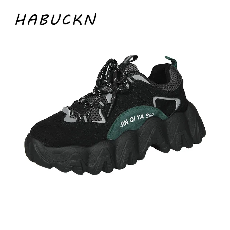HABUCKN/ г. Осенне-зимняя женская обувь для папы на высоком каблуке, подходящая по цвету обувь на высоком каблуке