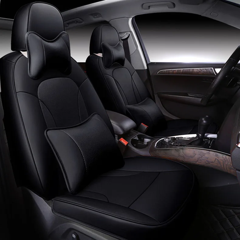 

(Front + Rear) cowhide special car seat covers Leather For auto Acura MDX RDX ZDX TL ILX CDX TLX-L car accessories car styling