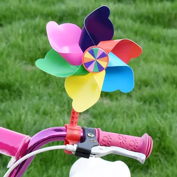 Rower dla dzieci kierownica kwiat wiatrak wiatrak dekoracja dla dzieci rower hulajnoga kierownica taśma akcesoria tanie i dobre opinie CN (pochodzenie) GQX557