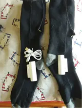 Calcetines calefactables eléctricos para hombre y mujer, calcetín de algodón con calefacción térmica y temperatura ajustable, para pies fríos, para invierno