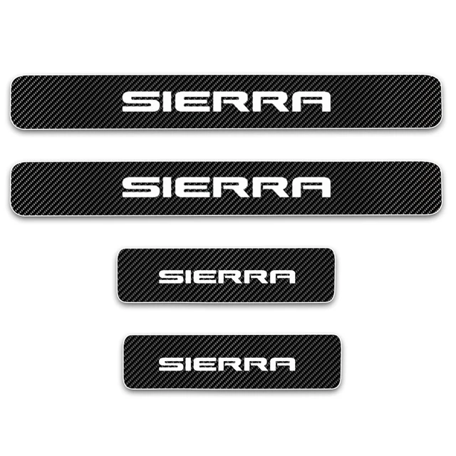 For GMC Sierra 4D Carbon Fiber Vinyl Sticker 2