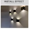 6W 12W lampada LED Aluminium wall light rail project Square LED wall lamp bedside room bedroom wall decor arts ► Photo 2/6