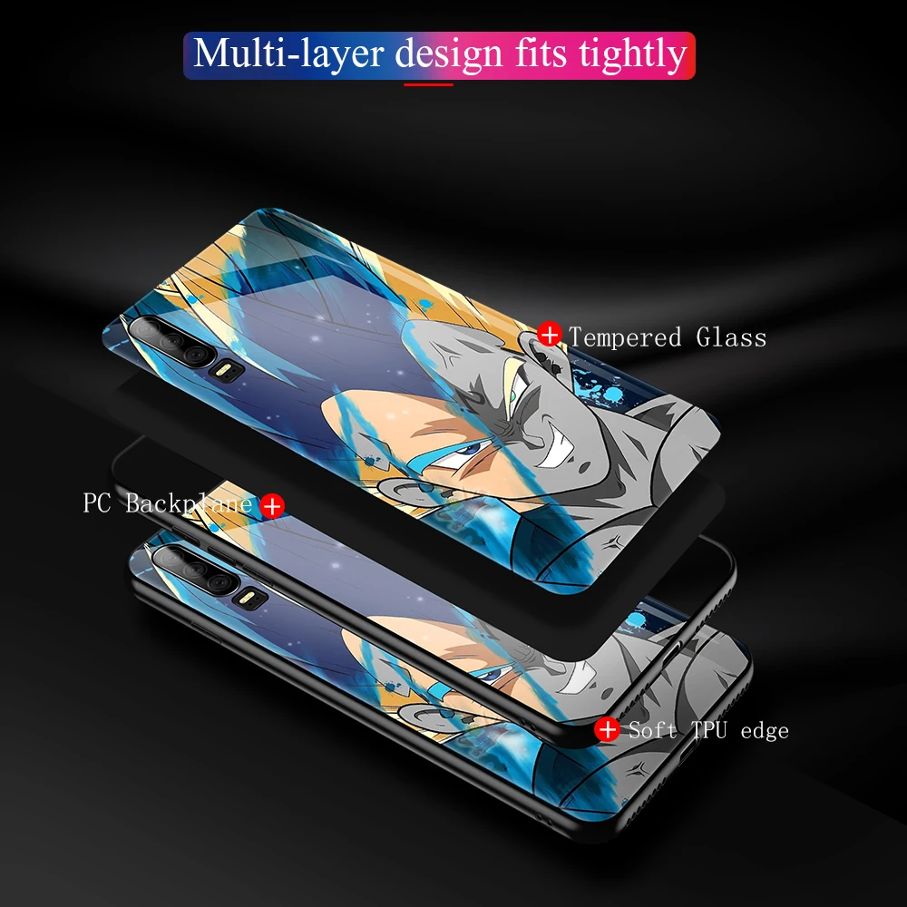 Чехол с аниме для Oneplus 6t Dragon Ball Goku, стеклянная задняя крышка, чехол Oneplus 5t для Oneplus 1+ 5 6 Oneplus 6 6t 7 pro, DIY Чехол