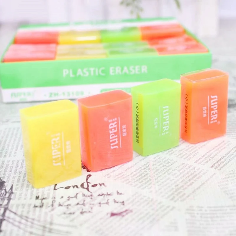 

Cute Candy Color Eraser Classical School Supplies Crystal Jelly Creative Children Students Rubber Pencil Eraser
