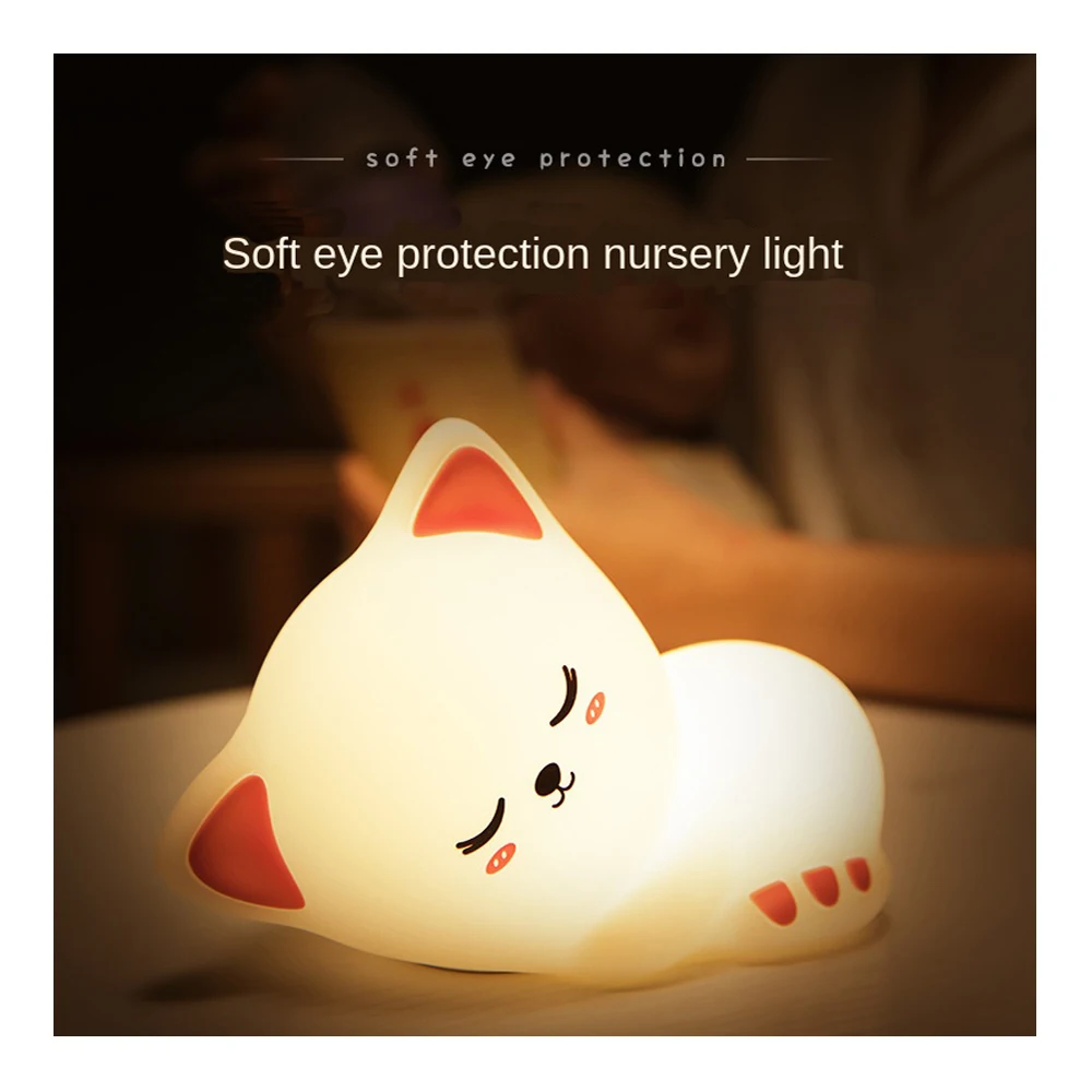

night lights lamparas decorativas luces de colores cat da noite regalos dormitorio nocna veilleuse enfant romantic for bedroom