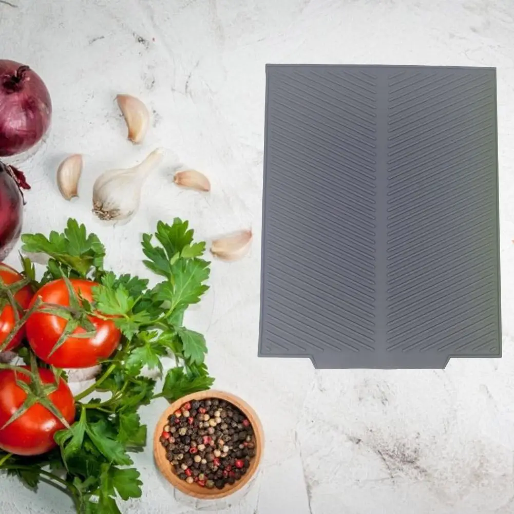 Силиконовый коврик для сушки посуды большой многофункциональный экологический изоляционный коврик кухонный Органайзер