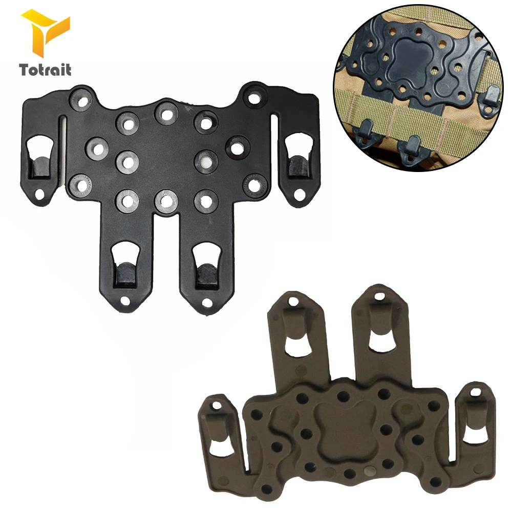 Totrait CQC Molle скоростной зажим платформа Ambidextrous кобура рельсовый чехол крепление