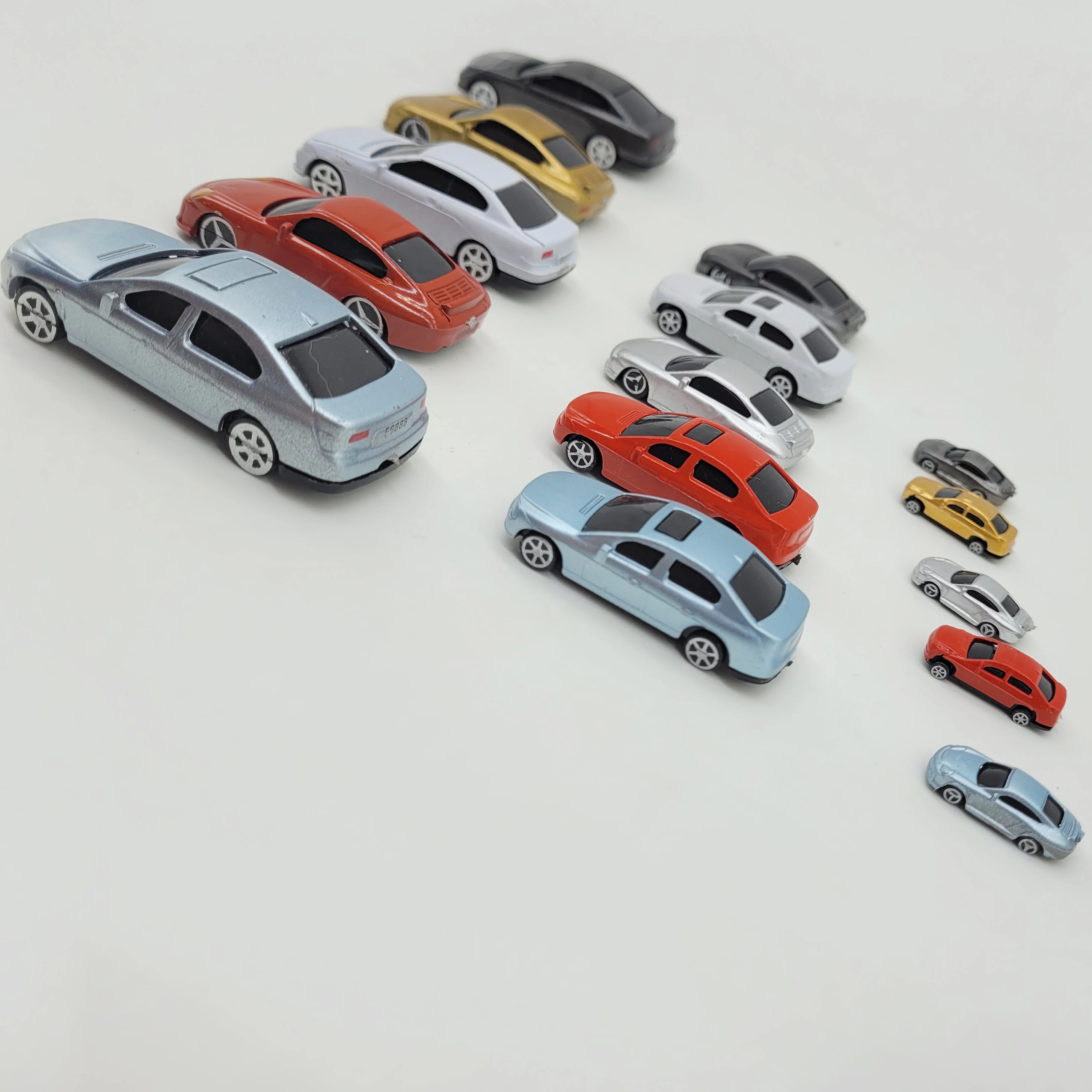 5Pcs Model Car Miniature Architecture Vehicle Railway Train Layout Landscape HO/TT/N scale Toy GIfts 1:75 1:87 1:100 1:150 1:200