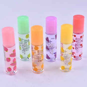 

Colorless Lip Oil Fruit Lip Balm Liquid Lipstick waterproof Women Lip Gloss transparent Moisturizing Lip Tint Plumper