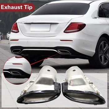 

1 Pair Exhaust Tip Decoration Outdoor Personal Car for Mercedes Benz W212 W213 W205 X205 A2124902727 A2124902827