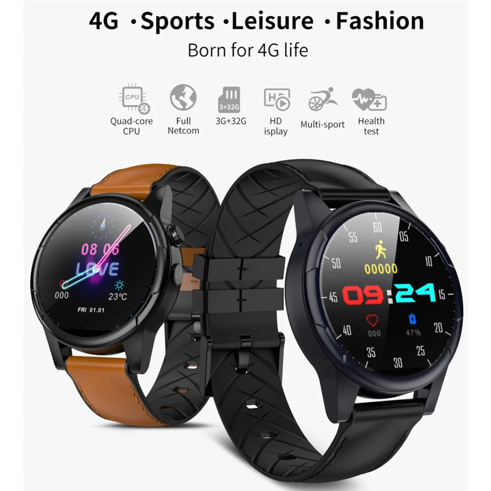 4g round smartwatch