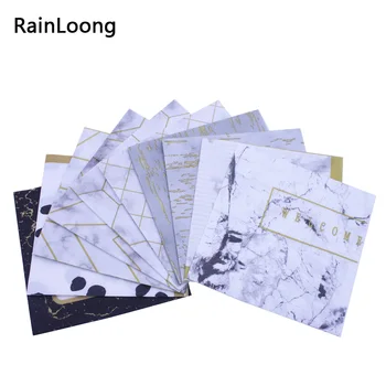 

[RainLoong] Print Marble Floor Tiles Patterned Paper Napkins Tissue For Party Decoration Decoupage 33*33cm 5 packs (20pcs/pack)
