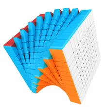 Moyu meilong 10x10x10 cubo stickerless geada superfície 10x10 velocidade mágica cubo twist puzzle 10 camada cubo educação brinquedo