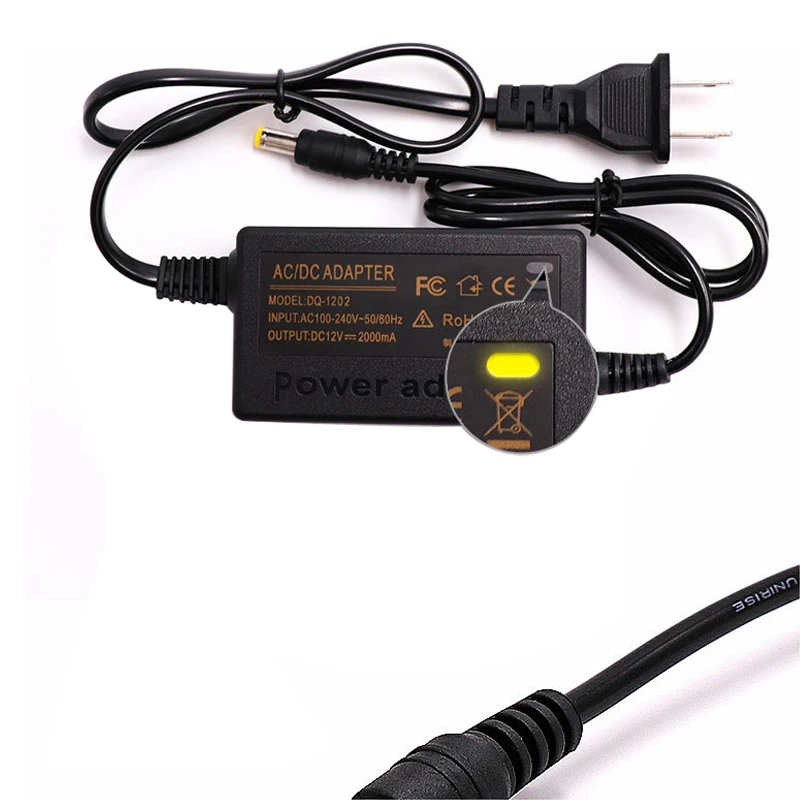 

High Quality 12Va Power Adapter Monitoring Power Supply DC 12V 20W European Standard Waterproof DC Power Supply