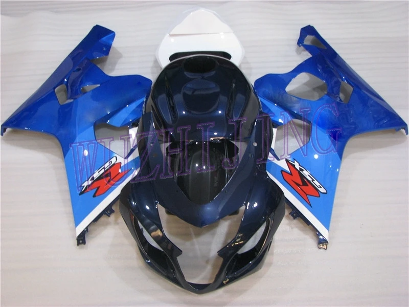Набор обтекателей 750 05 Abs обтекатель GSXR 600 2005 сине-черный, сверкающий Наборы для Suzuki GSXR750 2004-2005 K4