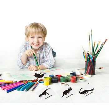 

Dinosaur Template Tyrannosaurus Wall Painting Art Hollow Board Scrapbook DIY Drawing Template Stencil