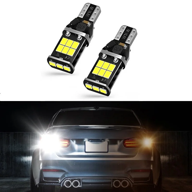 2X без ошибок T15 W16W светодиодные лампы 921 912 автомобильные резервные огни для Nissan