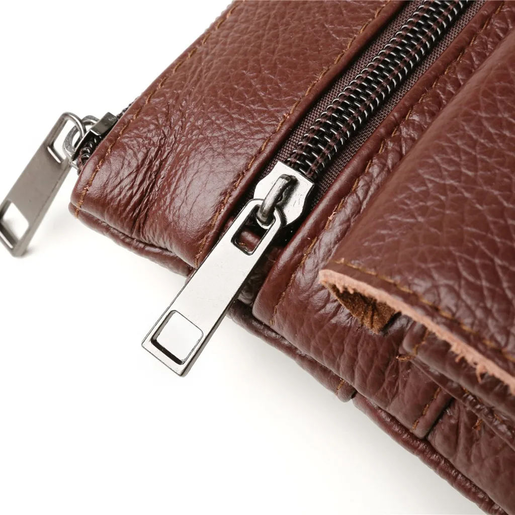 New Men's Retro Large Capacity Messenger Bag Hot Business Travel Multi-function Mobile Phone Storage Bag#xm3