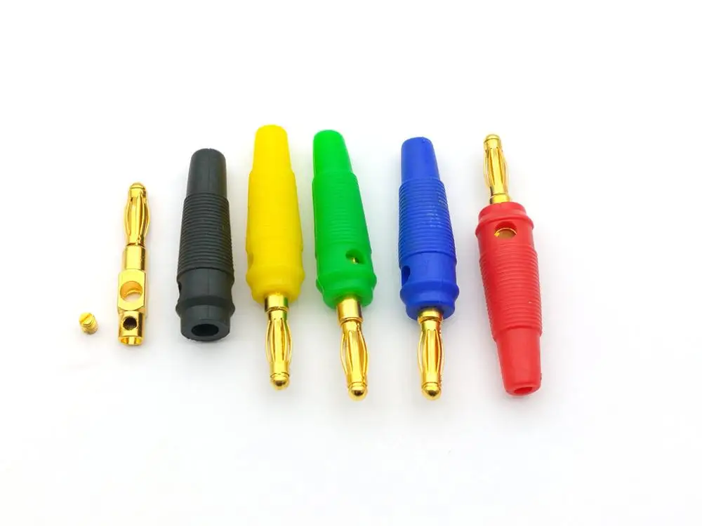 50 шт. позолоченные штекеры 4 мм|connector plug|connector 4mmconnectors gold |