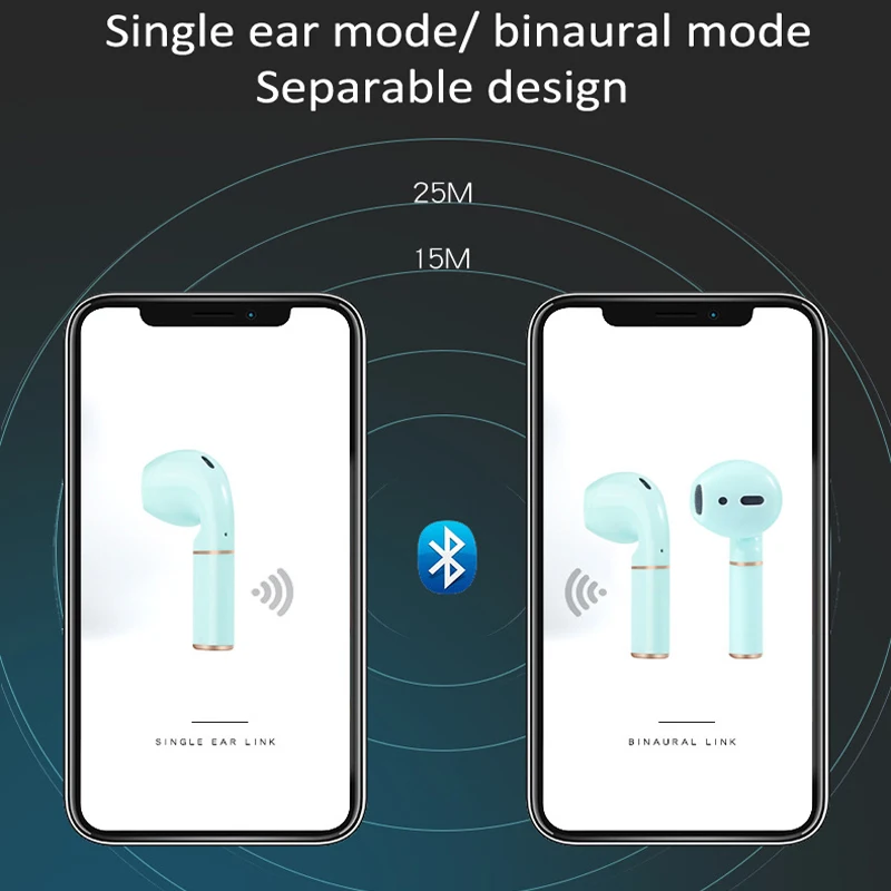 Беспроводные наушники TWS с микрофоном Музыка Touch Водонепроницаемая bluetooth