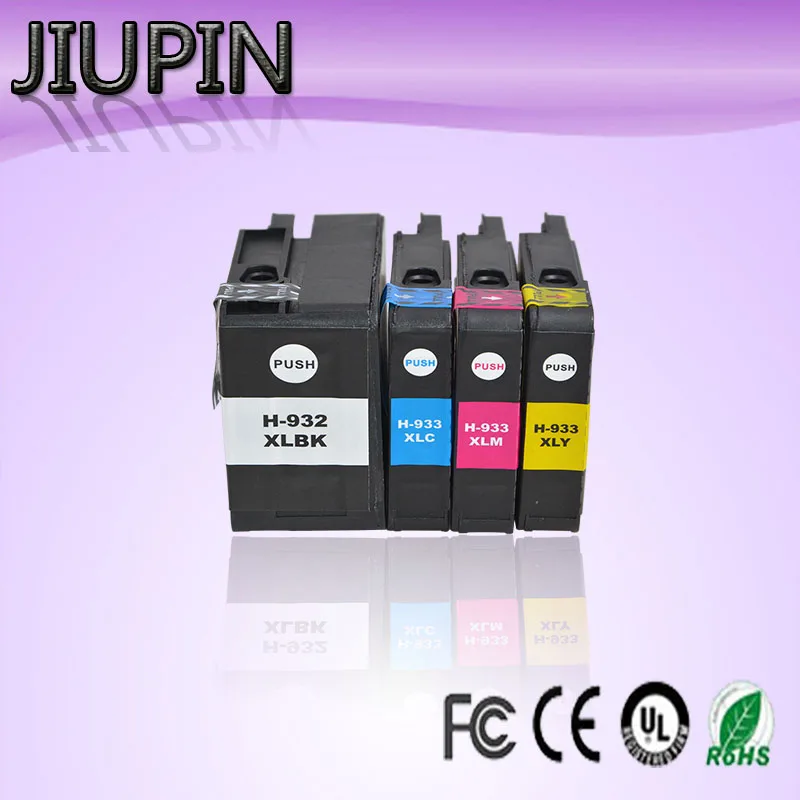 JIUPIN 4PK 932XL 933XL 932 933 Совместимый картридж для hp Office jet 6100 6600 6700 7110 7610 7612 принтер 4 шт./компл