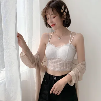 

Sexy Lace Hollow Women Sling Tank Tops Female Sexy Camisoles Tank Tops Comfortable Breathable Solid Color Vest
