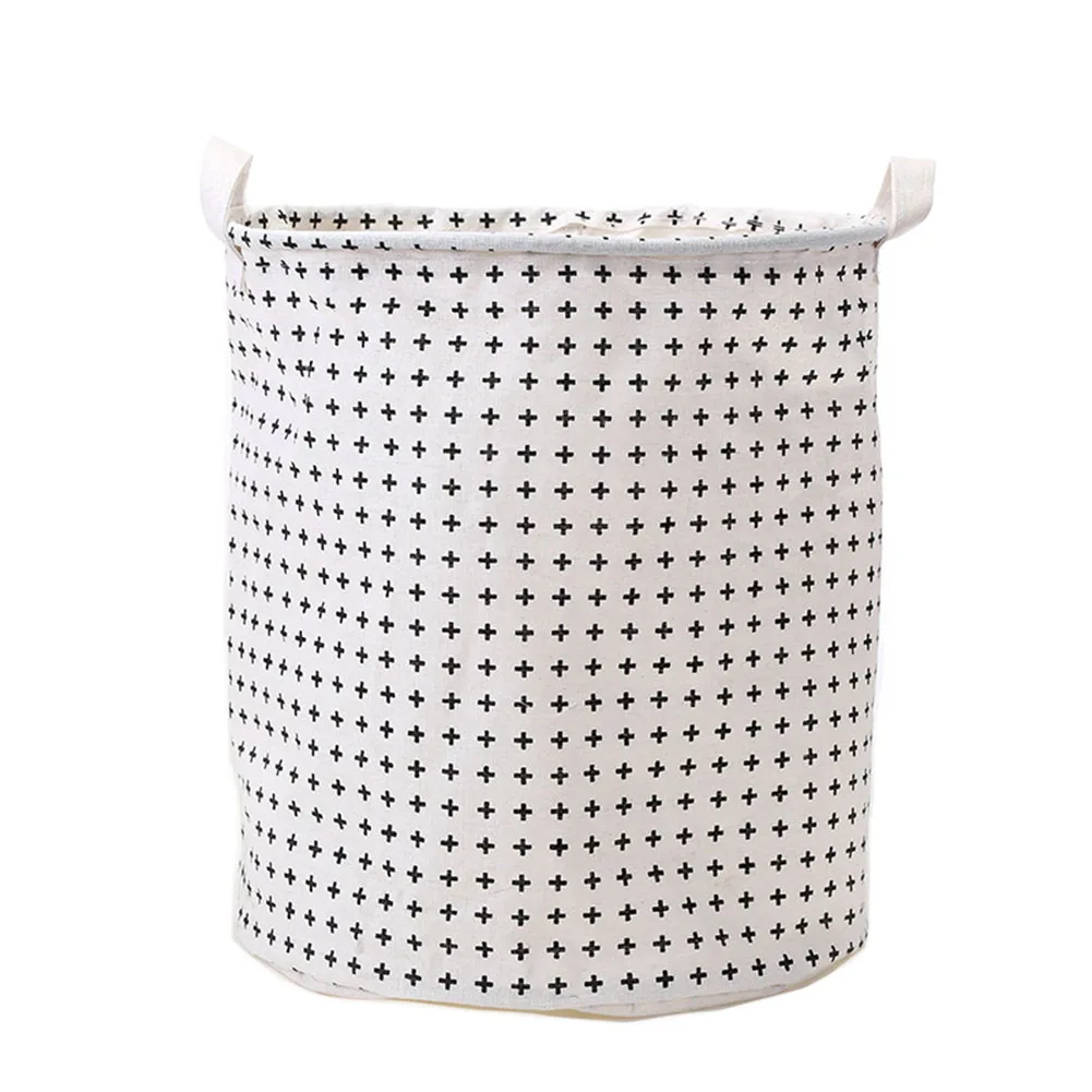 Container Handle Waterproof Organizer Standing Home Clothes Storage Toys Bucket Laundry Basket Sundries Folding Bag