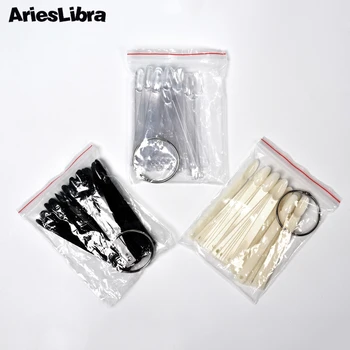 

AriesLibra 50PCS False Nail Tips Nail Display Chart Nail Art UV Gel Polish Color Chart Practice Acrylic iron hoop Display Tool