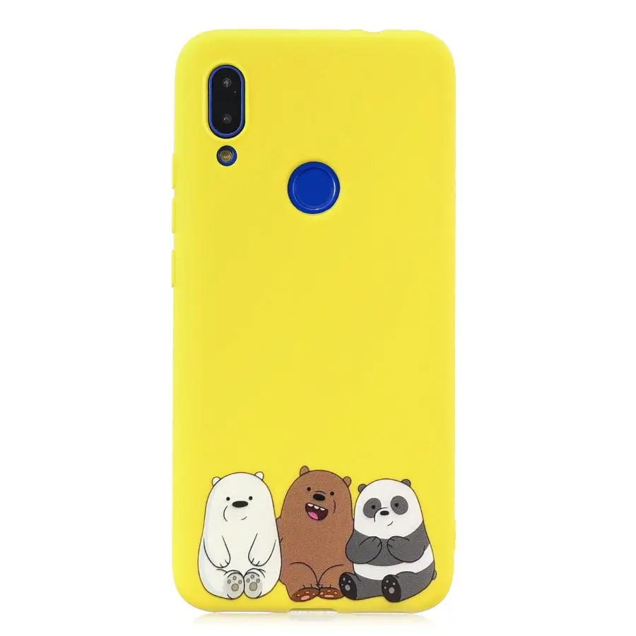 Huawei Y5 Y6 Y7 силиконовый чехол с мультяшным рисунком для huawei Y6 Prime Coque Honor 8S чехол милый Стенд мягкие чехлы для телефонов - Цвет: B7