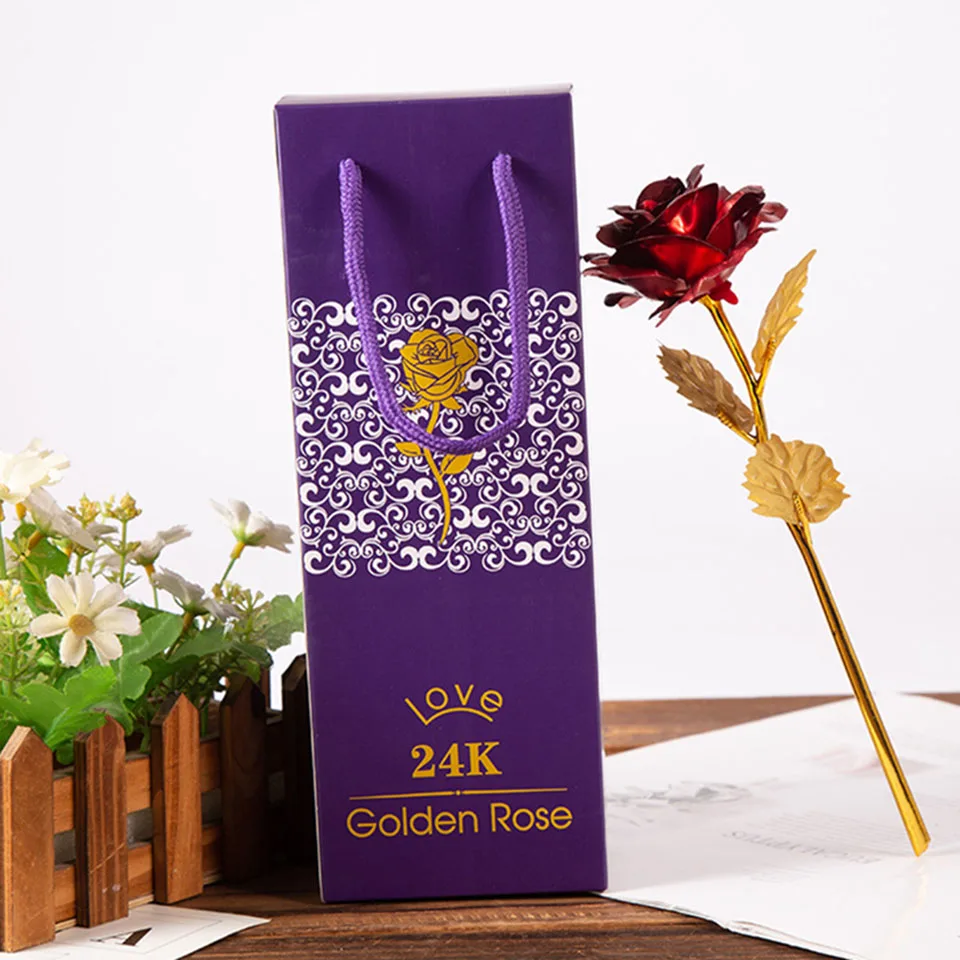 Gold Roses With Pedestal 24K (8)