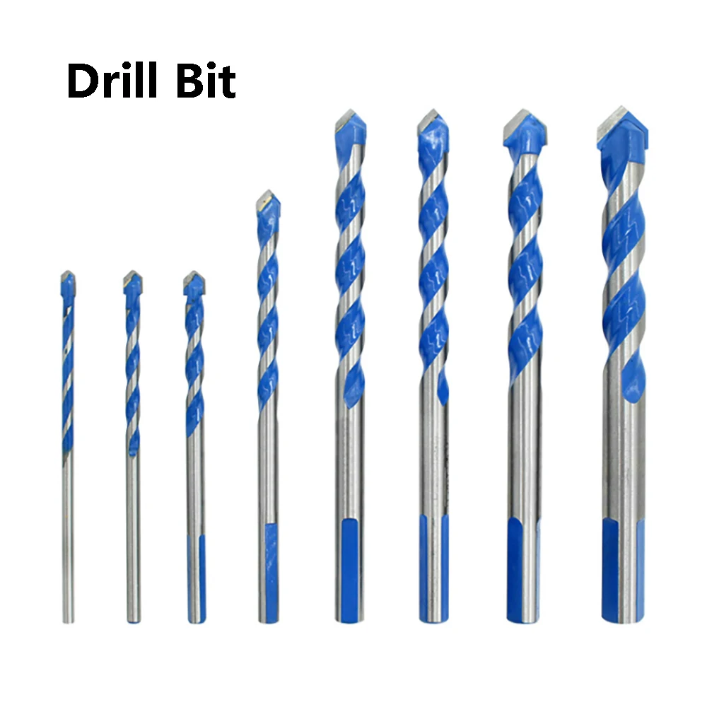 

Masonry Drill Bit Set Tungsten Carbide Tipped Ceramic Tile Drill Bits Twist Drill for Concrete Brick Glass Plastic and Wood