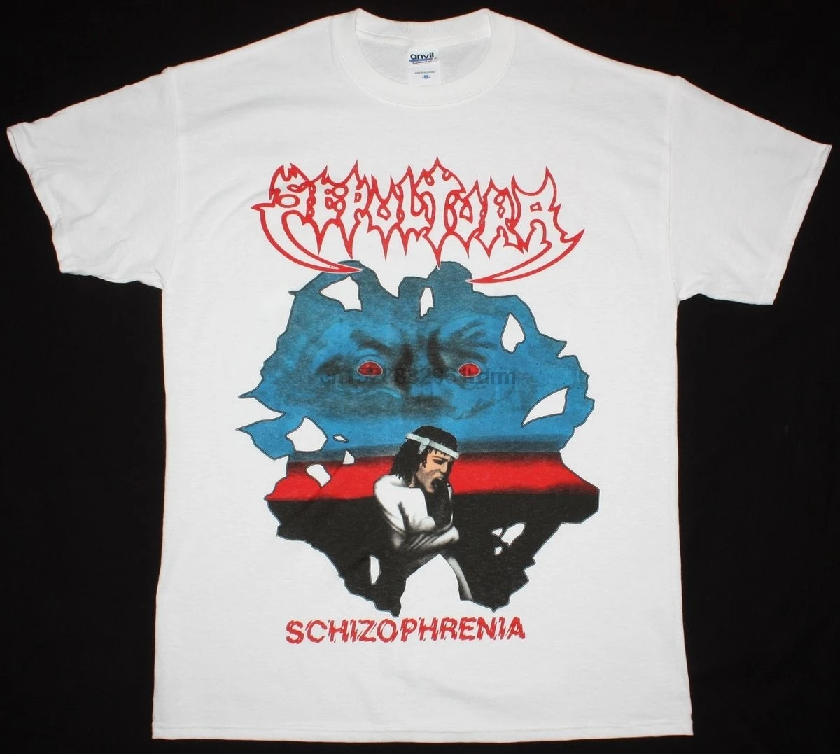 SEPULTURA SCHIZOPHRENIA SOULFLY CAVALERA CONSPIRACY S XXL Новая редкая белая футболка из 100% хлопка топы