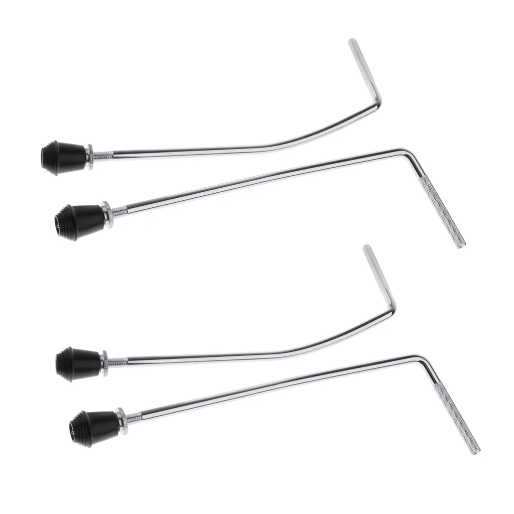 4 Pieces Metal Floor Bass Drum Legs Arm Musical Instrument Percussion Parts