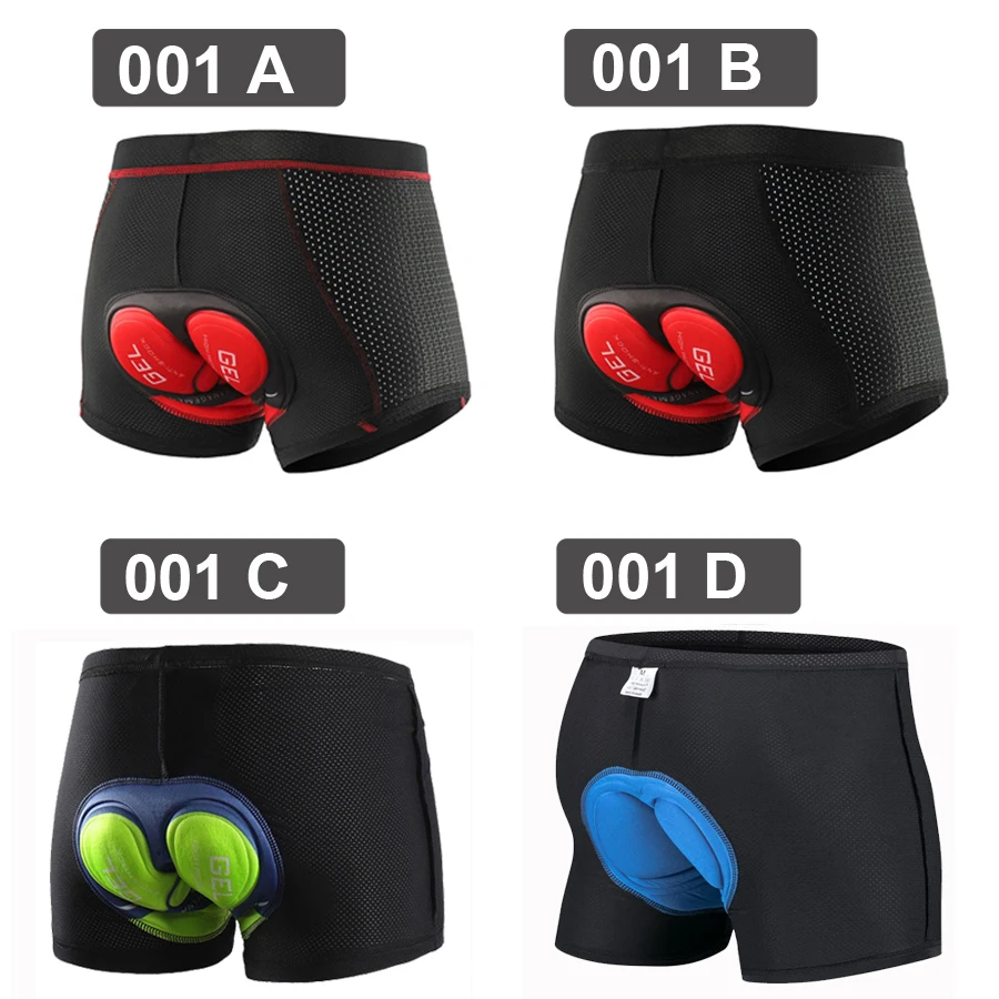 NEWBOLER Breathable Cycling Shorts Cycling Underwear 5D Gel Pad Shockproof Bicycle Underpant MTB Road Bike Underwear Man Shorts 6