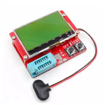 

ESR-T4 Mega328 Digital Transistor Tester 12864 LCD Screen Capacitance Resistor M7DA