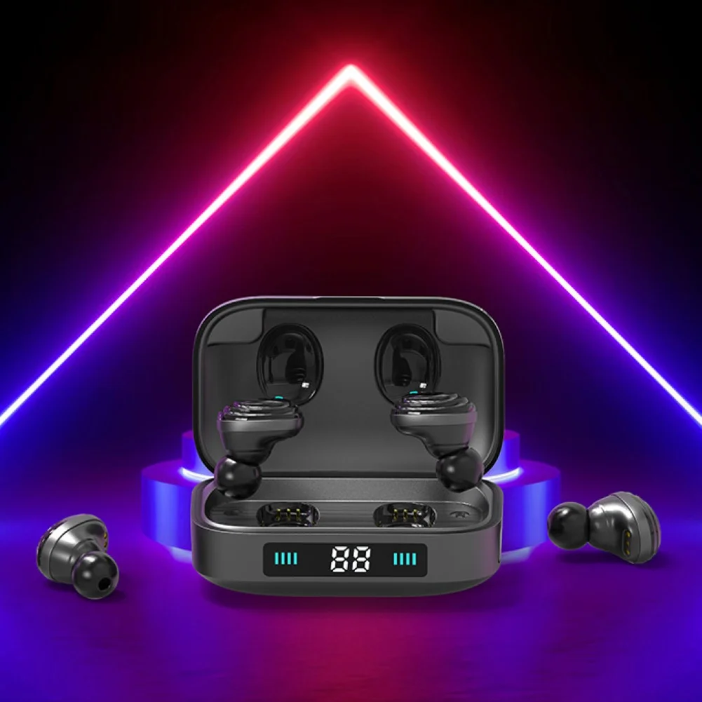 H01 TWS Bluetooth 5,0 водонепроницаемые наушники с сенсорным управлением 9D стерео музыкальный наушник 2000 мАч светодиодный дисплей зарядная коробка